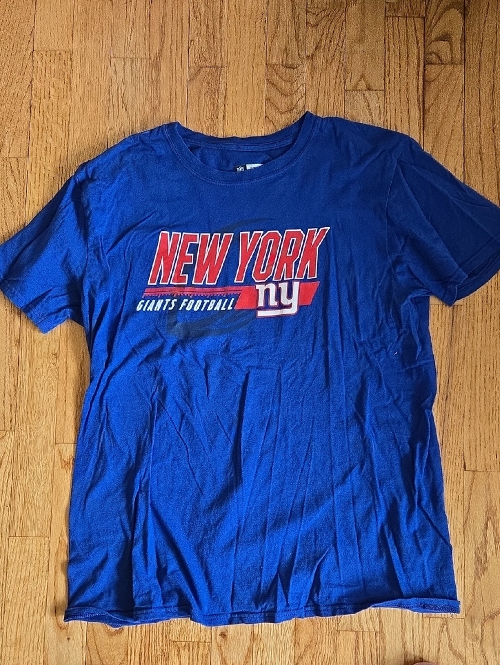 Men's New York Giants Blue Graphic Tee Size Large Never Worn